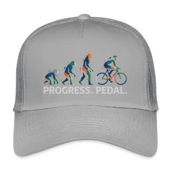 Entwicklung des Progress-Pedals - Kinder Trucker-Cap - Hellgrau - Vorne