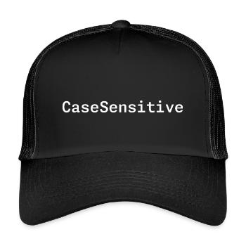 CaseSensitive - Kids’ Trucker Cap - black/black - Front