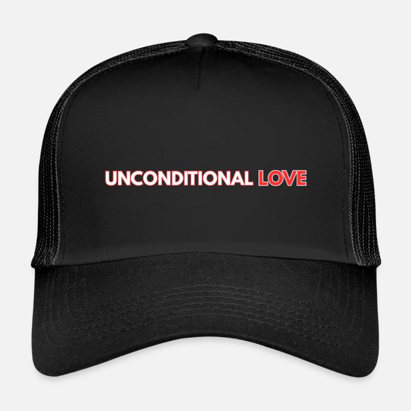 Bedingungslose Liebe - Kinder Trucker-Cap - Schwarz/Schwarz