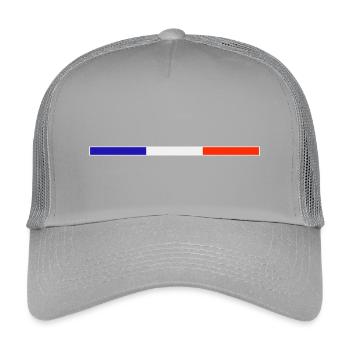 Rectangle 1 - Casquette trucker enfant - gris clair - Devant