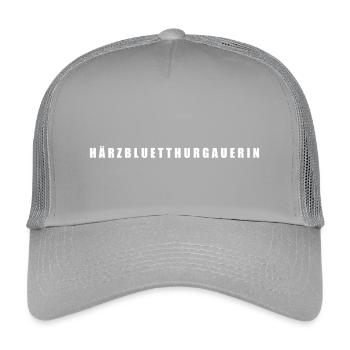Härzbluetthurgauerin Kanton Thurgau Schweiz - Kinder Trucker-Cap - Hellgrau - Vorne