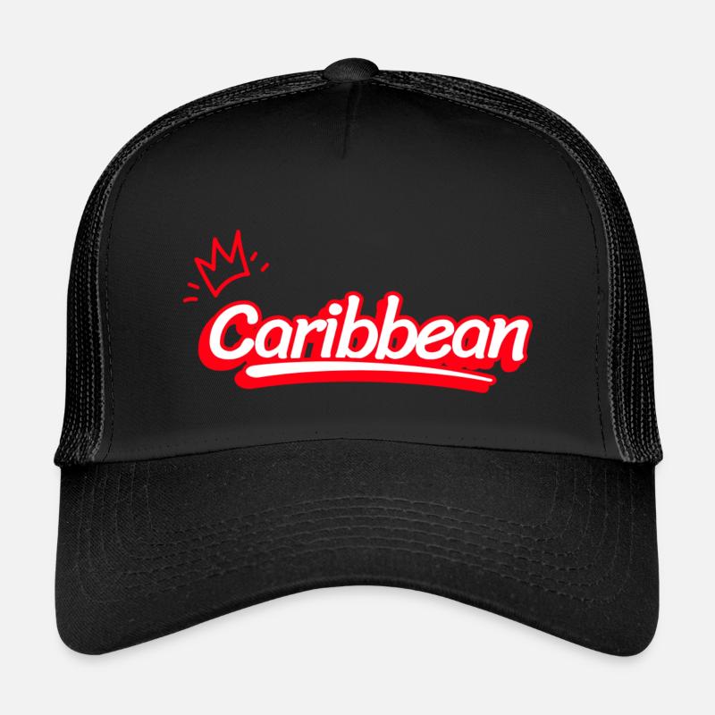 Karibik in Rot Kinder Trucker-Cap