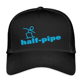 HALF-PIPE - Casquette trucker enfant - noir/noir - Devant