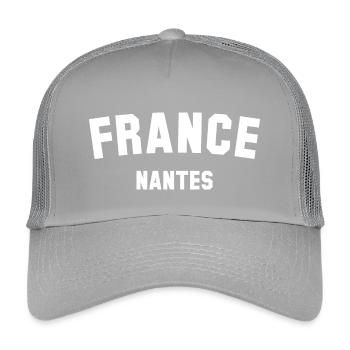 NANTES France Frankreich - Casquette trucker enfant - gris clair - Devant