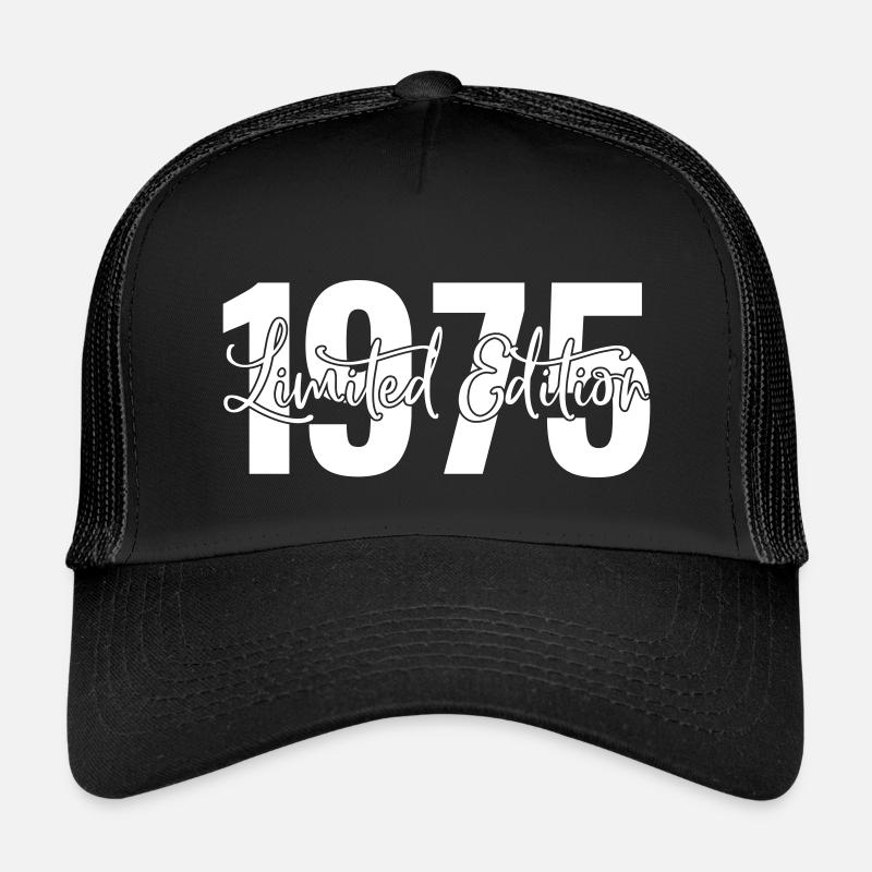 Limited Edition 1975 - Kinder Trucker-Cap - Schwarz/Schwarz
