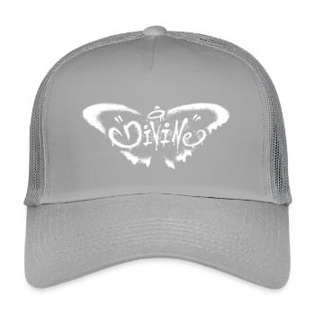 Grunge-Schmetterling – Mystische Transformation - Kinder Trucker-Cap - Hellgrau - Vorne