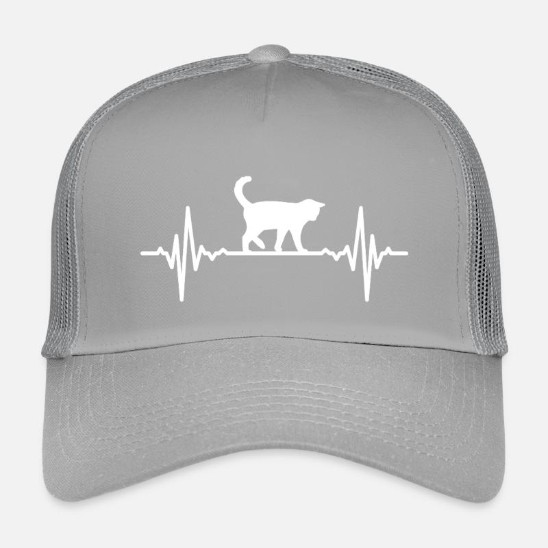 Cat Heartbeat ECG Kids’ Trucker Cap