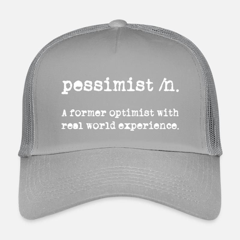 Pessimist Definition Kinder Trucker-Cap