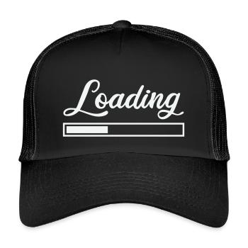 Chargement - Casquette trucker enfant - noir/noir - Devant