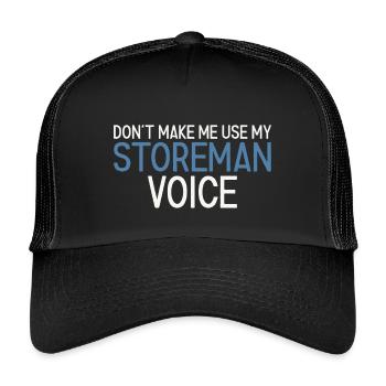 Storeman Voice - Kinder Trucker-Cap - Schwarz/Schwarz - Vorne