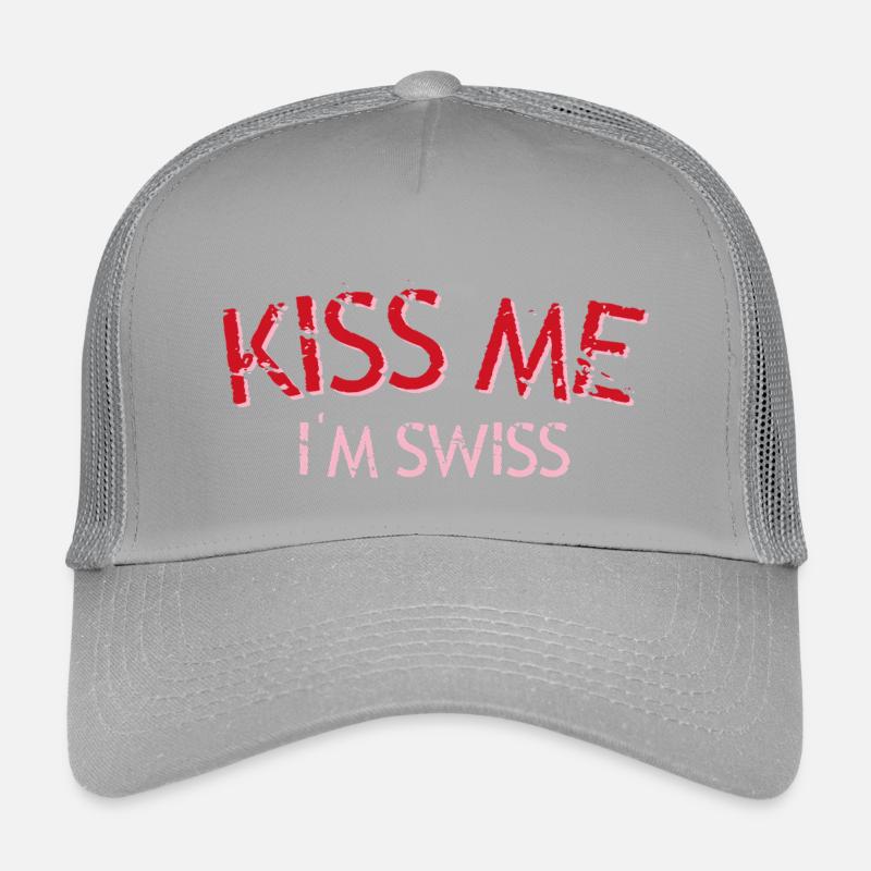 Küss mich Ich bin Schweizer Kinder Trucker-Cap