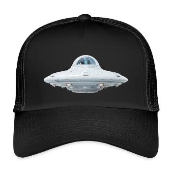 OVNI - Casquette trucker enfant - noir/noir - Devant