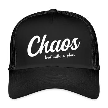 Chaos systématique - Casquette trucker enfant - noir/noir - Devant
