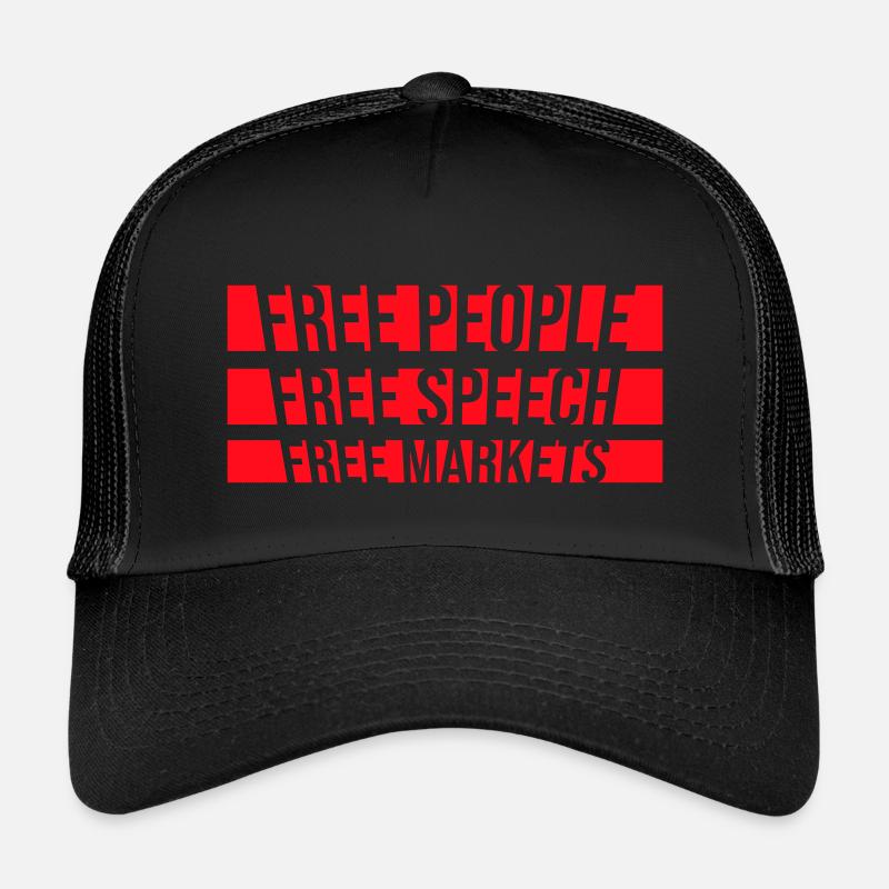 Marché de la liberté d’expression Peuple Libertarian Freedom Logo Casquette trucker enfant