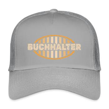 Buchhalter - Kinder Trucker-Cap - Hellgrau - Vorne