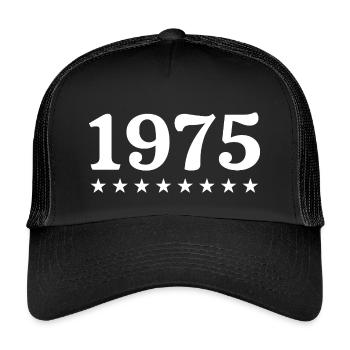 1975 Limited Edition 1975 Retro 1975 - Kinder Trucker-Cap - Schwarz/Schwarz - Vorne