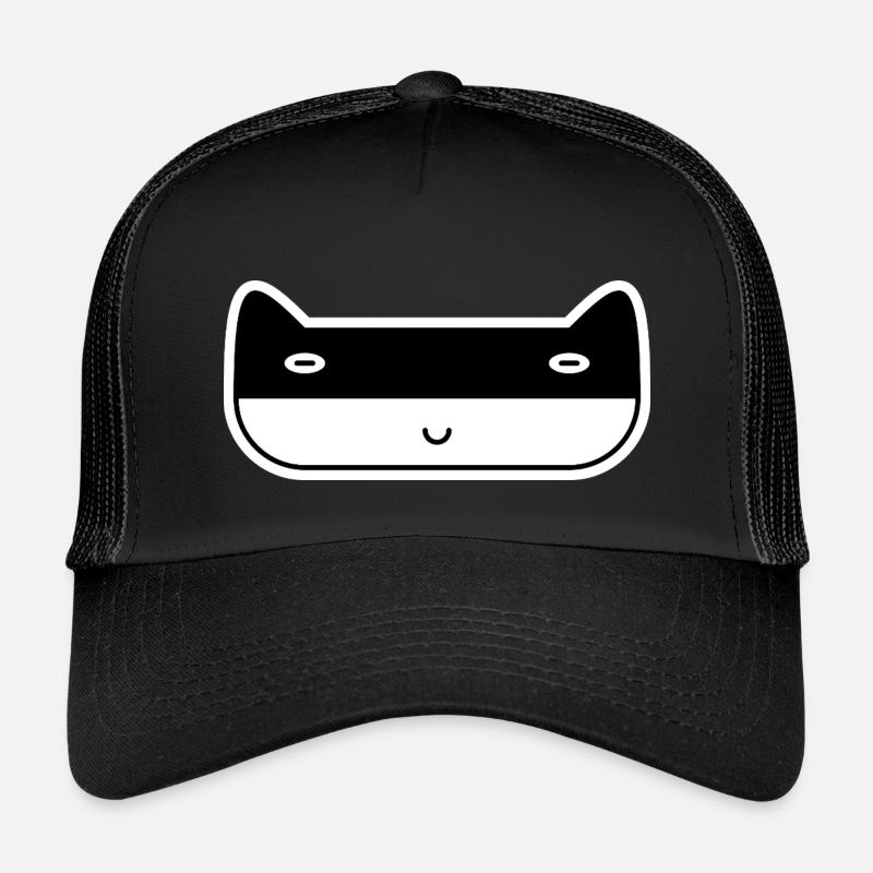 Chat Voyou - Casquette trucker enfant - noir/noir