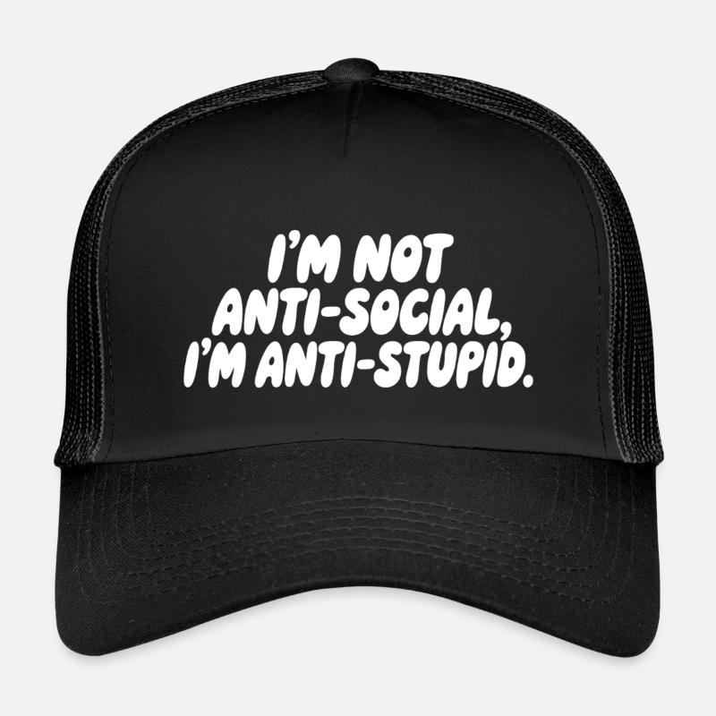 I'm not antisocial, I'm anti-stupid Kids’ Trucker Cap