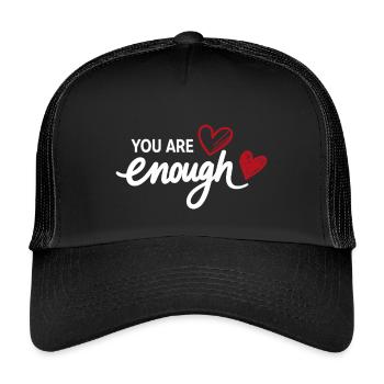 Déclaration de pleine conscience sur le cœur - Casquette trucker enfant - noir/noir - Devant