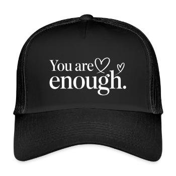 Déclaration de pleine conscience sur le cœur - Casquette trucker enfant - noir/noir - Devant