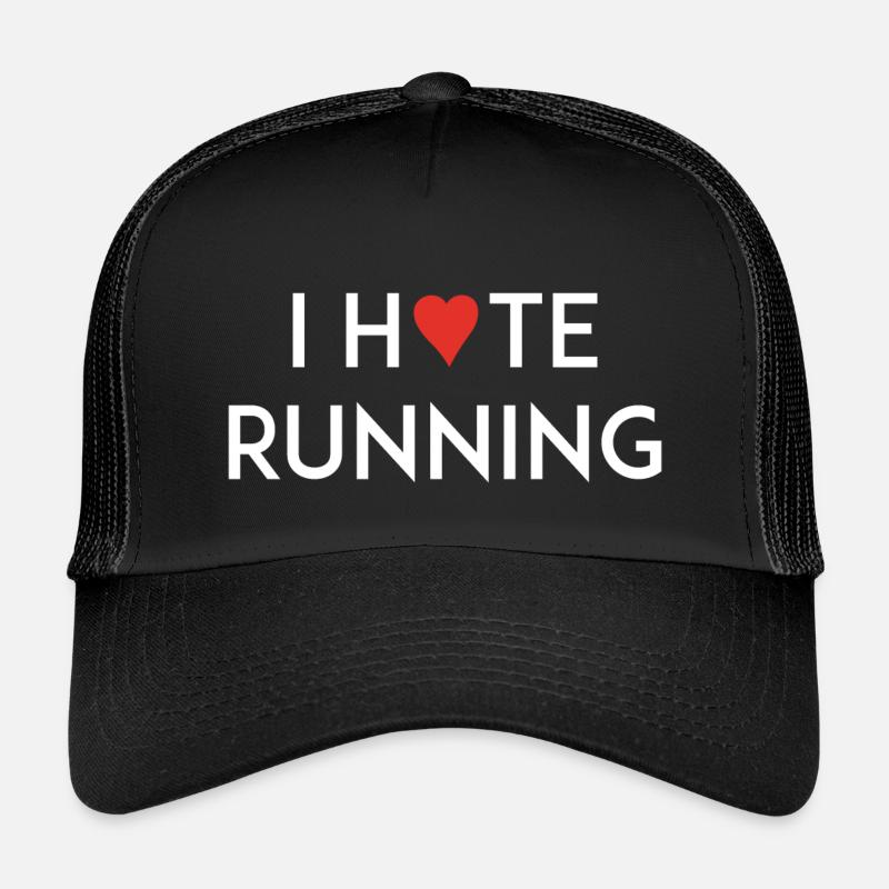 I Love/Hate Running - Kids’ Trucker Cap - black/black
