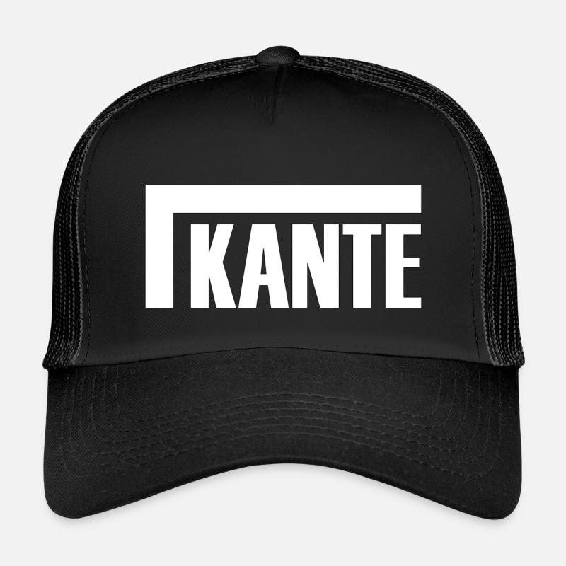 Kante - T-Shirt Design - Kinder Trucker-Cap - Schwarz/Schwarz
