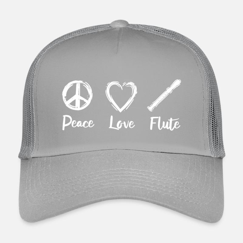 Flûte Peace Love Casquette trucker enfant