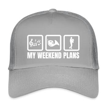 Mes projets pour le week-end - Casquette trucker enfant - gris clair - Devant