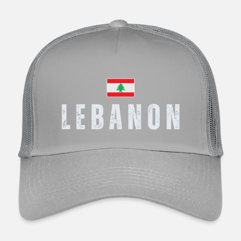 Stolzer Libanese, Flagge des Libanon Kinder Trucker-Cap
