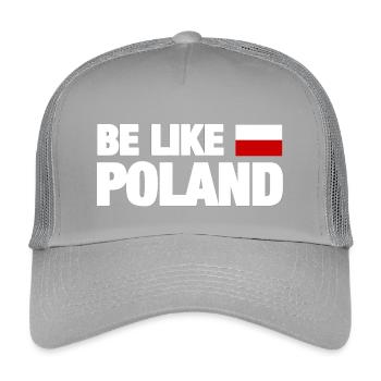 Be Like Poland - Kinder Trucker-Cap - Hellgrau - Vorne