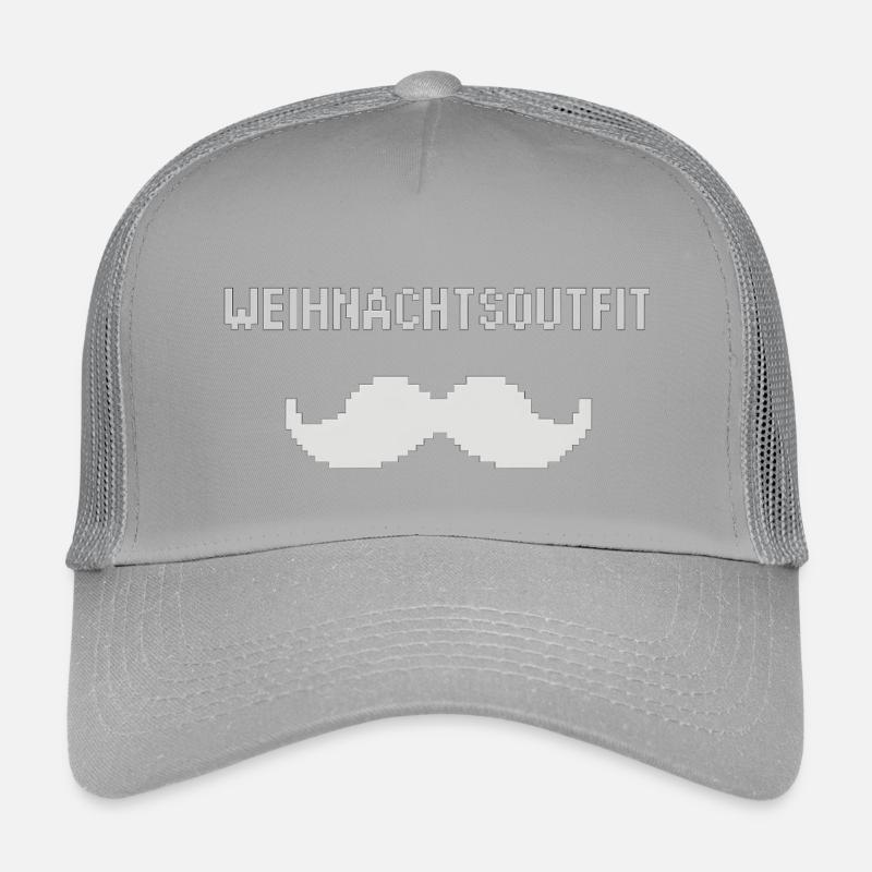 Moustache de tenue de Noël Pixel Casquette trucker enfant
