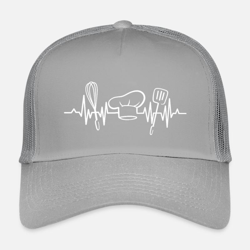 Cuisinier Cuisinier Battement de cœur Cuisson Casquette trucker enfant