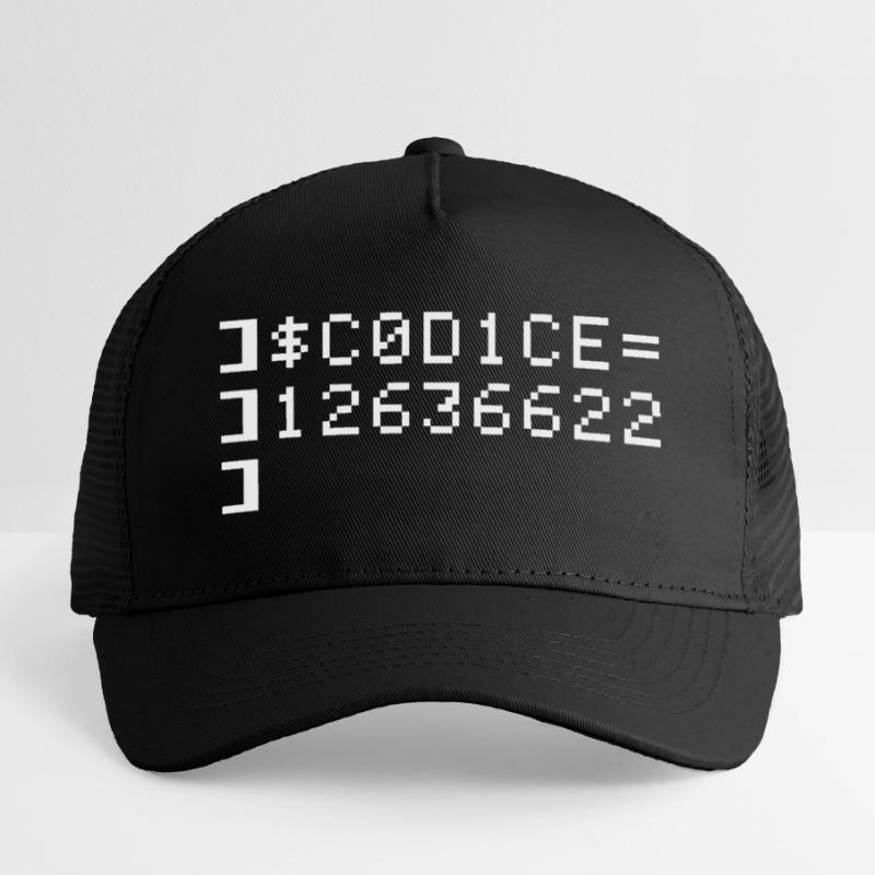 C0D1CE Codice 8-Bit Esadecimal Code Nerd Pix Casquette trucker enfant