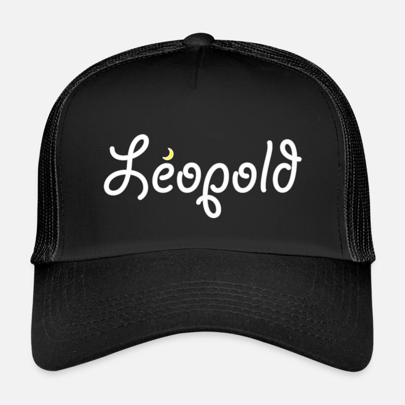 Leopold - Kinder Trucker-Cap - Schwarz/Schwarz