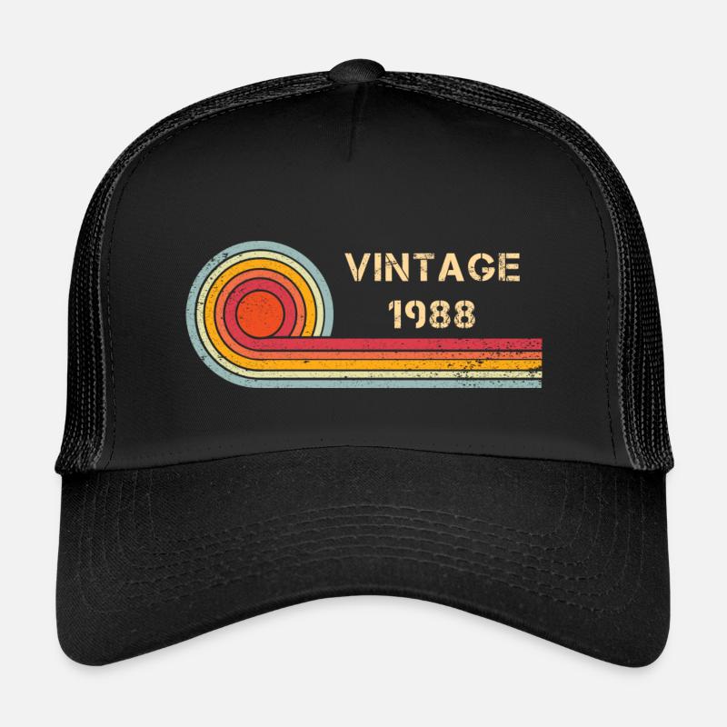 Vintage 1988 birthday retro design Kids’ Trucker Cap