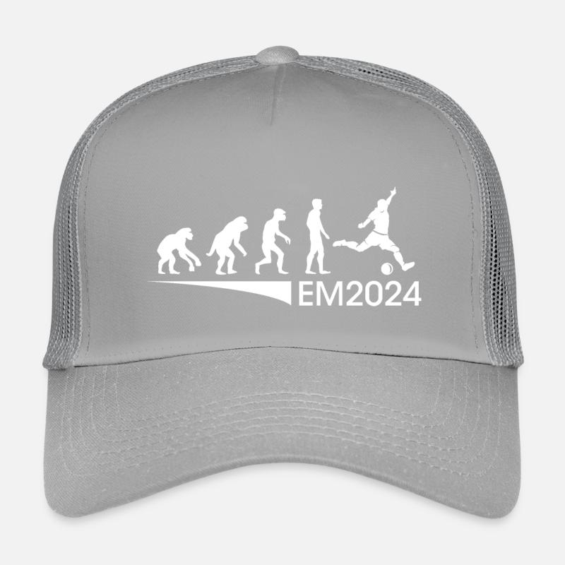 EM 2024 Evolution Fußball Freunde Mannschaft icon Kinder Trucker-Cap