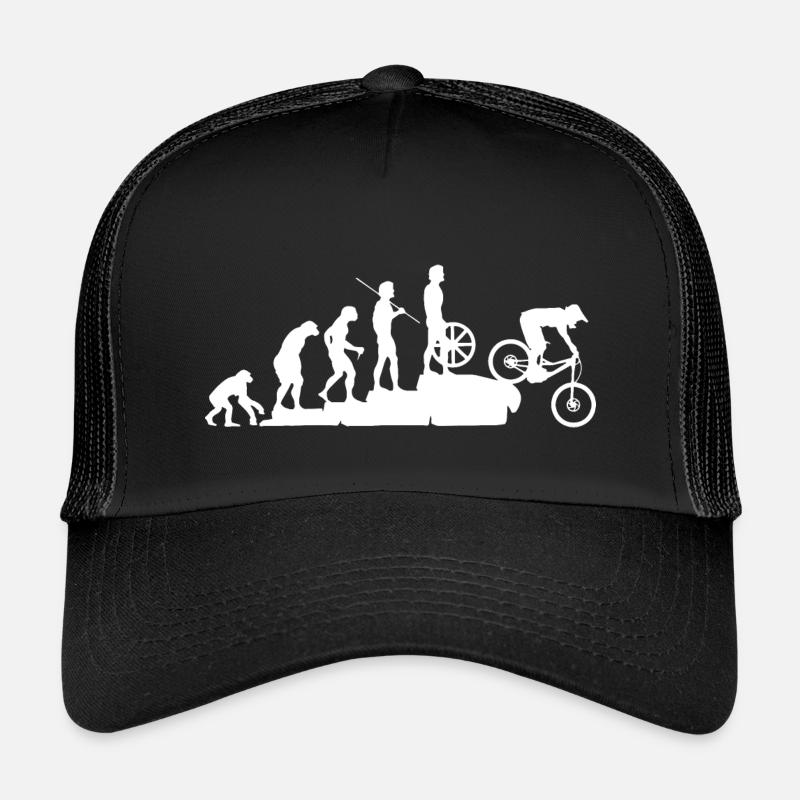 MTB Evolution Downhill edit - Kinder Trucker-Cap - Schwarz/Schwarz