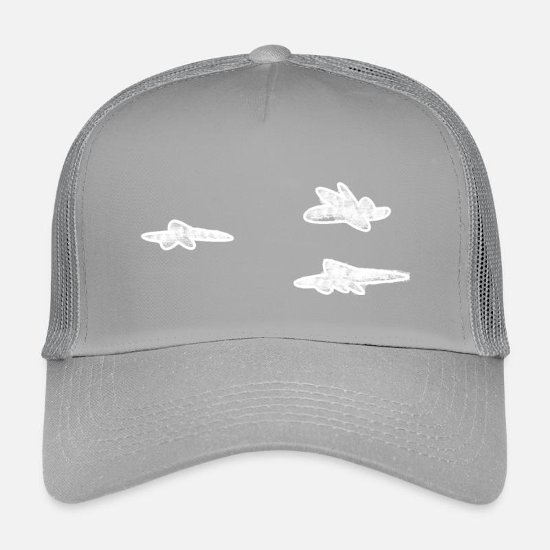 Clouds White Kids’ Trucker Cap