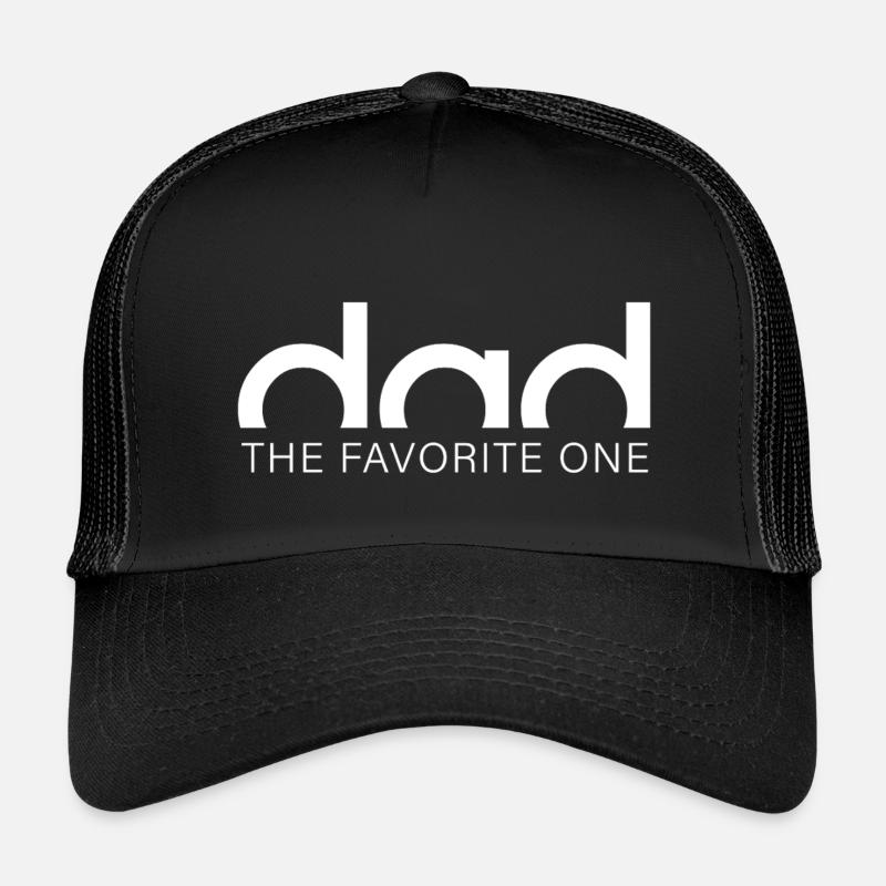 dad – the favorite one. - Kinder Trucker-Cap - Schwarz/Schwarz