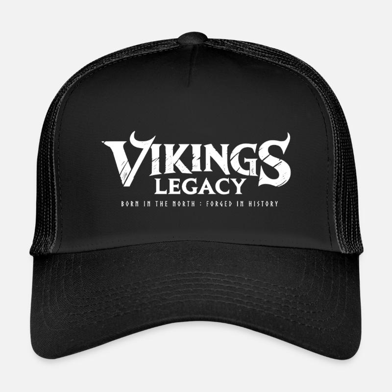 Vikings Legacy - Kinder Trucker-Cap - Schwarz/Schwarz