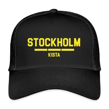 T-shirt avec motif cercueil de Stockholm - Casquette trucker enfant - noir/noir - Devant