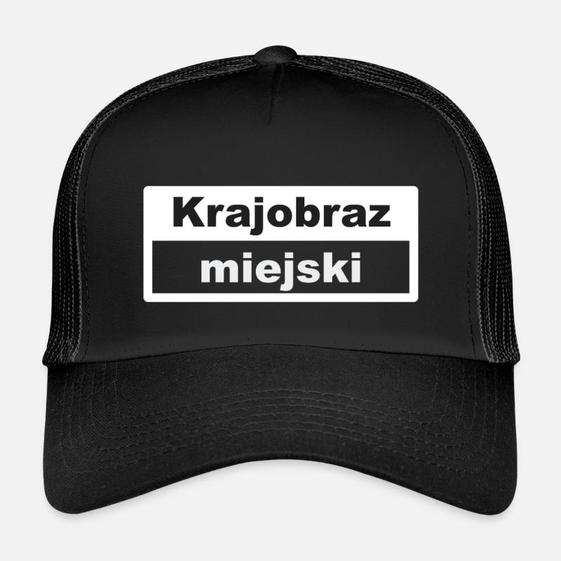 Cityscape Typography Polish Kids’ Trucker Cap