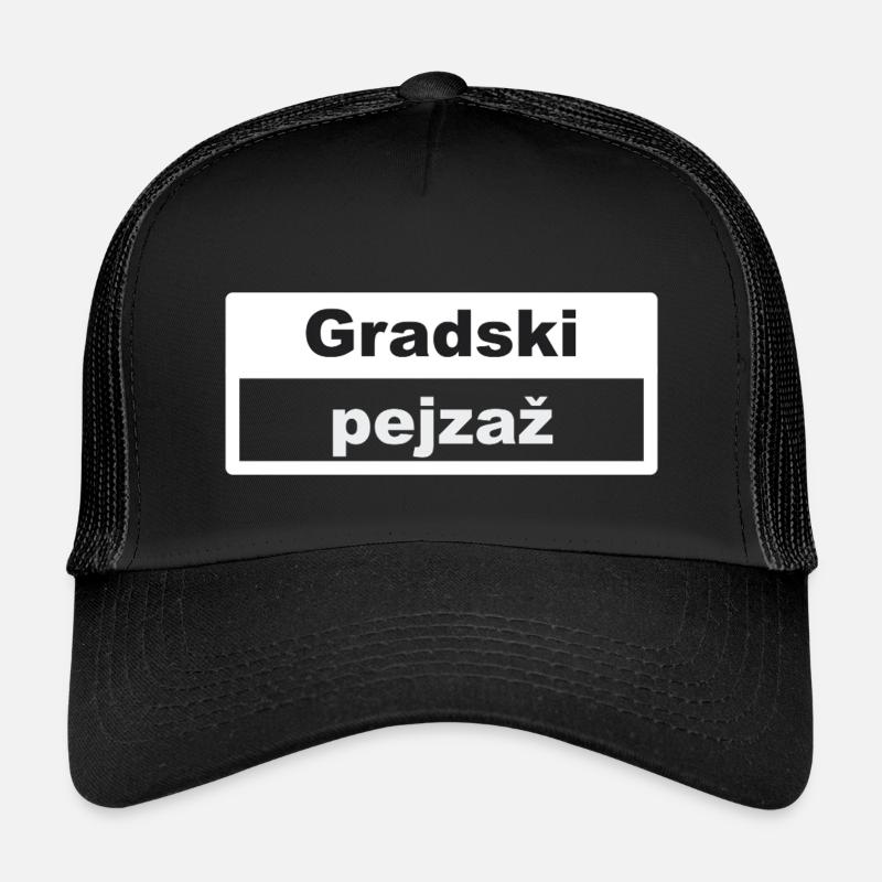 Cityscape Typography Croatia Kids’ Trucker Cap
