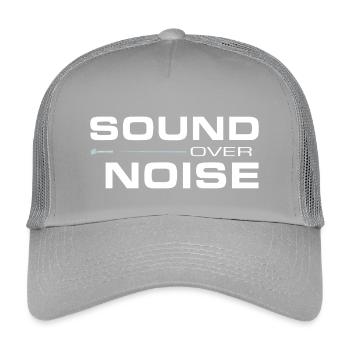 Sound Over Noise - Kinder Trucker-Cap - Hellgrau - Vorne