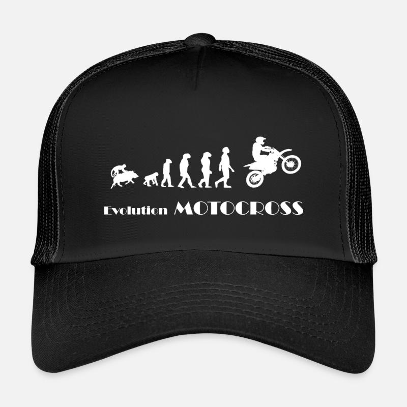 Evolution Motocross Enduro - Kids’ Trucker Cap - black/black