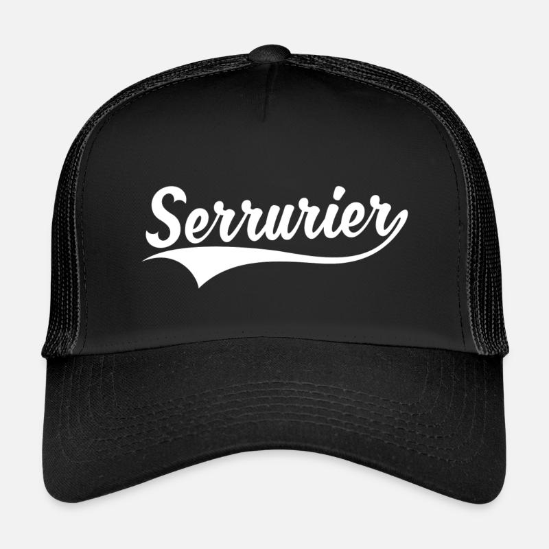 Schlosser - Kinder Trucker-Cap - Schwarz/Schwarz