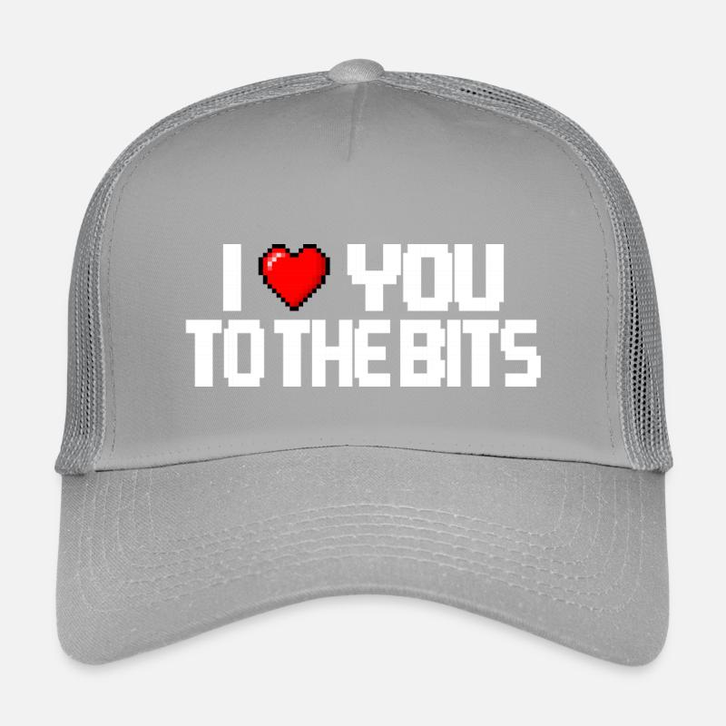 Ich liebe dich bis in die Bruchstücke (dunkel) Kinder Trucker-Cap