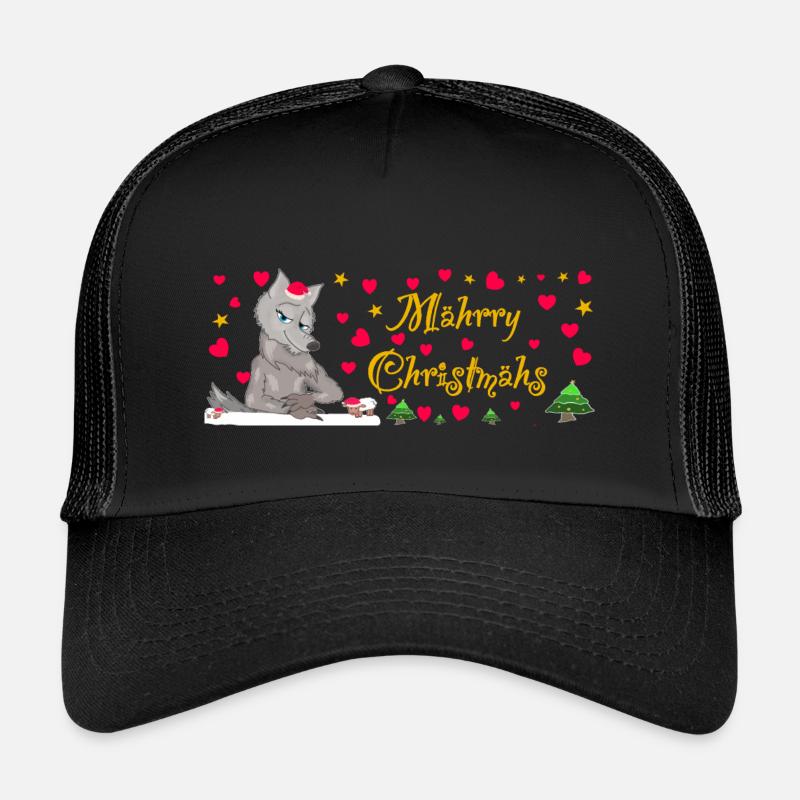 Emblématique Wolf Christmas, MÄHrry Christmähs Stern Casquette trucker enfant