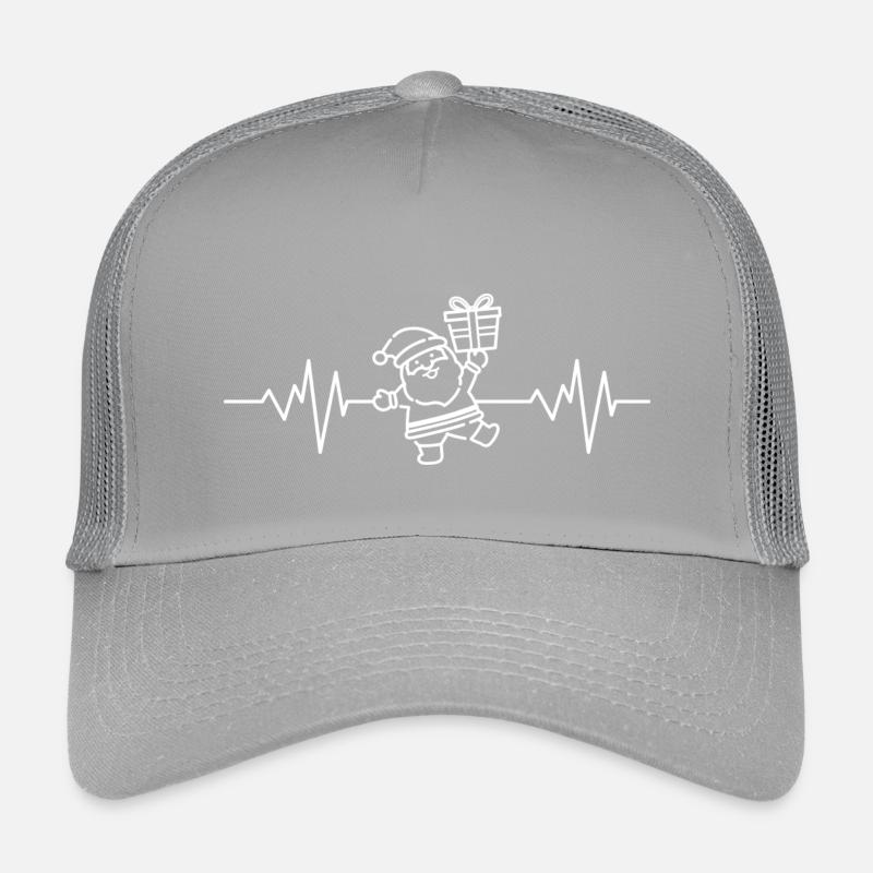 Impression cadeau Battement de cœur du Père Noël Casquette trucker enfant