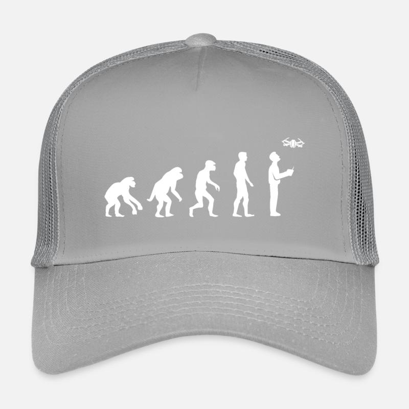 Lustig Pilot Evolution Entwicklung Fliegerei icon Kinder Trucker-Cap